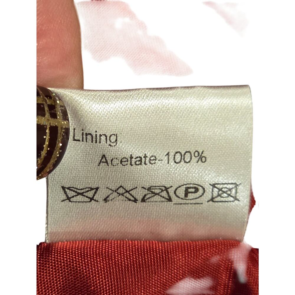 European Boutique Cherry Red Plush Velvet Blazer EU 42 - Picture 14 of 14